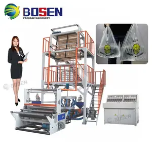 BOSEN Cheap Price High Output Extruder Machine Biodegradable Film Blowing Machine China