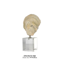Statue de Huître, Sculpture, Ornements, Décoration d'Intérieur, Base en Cristal, Résine, Art Populaire Européen