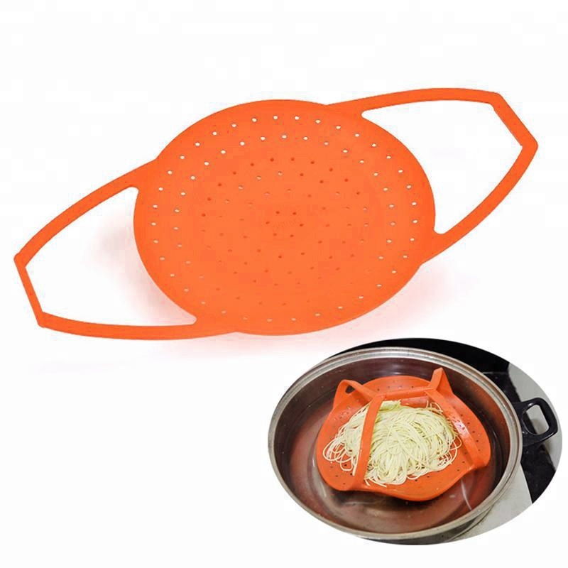 100% Пищевая силиконовая кухонная утварь, Бытовая Складная силиконовая пароварка, сковорода, Овощечистка, корзина для вейпа, кухонная утварь