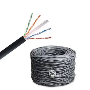 Venta al por mayor 8 núcleos Cat 6 Cat 7 Cable de Ethernet papel pleno cobre UTP de redes de Cable