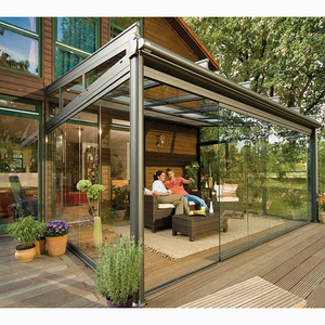 Lujo templado vidrio aislante casa <span class=keywords><strong>verde</strong></span> aluminio sala de sol - Product Image 6