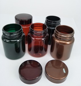 Botol kemasan suplemen kapsul obat kelas makanan hewan peliharaan berlapis warna emas & perak 200ml dengan tutup atas Flip - Product Image 4