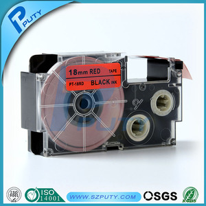 Compatible negro on <span class=keywords><strong>Red</strong></span> XR-18RD 18 mm cintas de etiquetas para EZ <span class=keywords><strong>label</strong></span> impresoras - Product Image 1