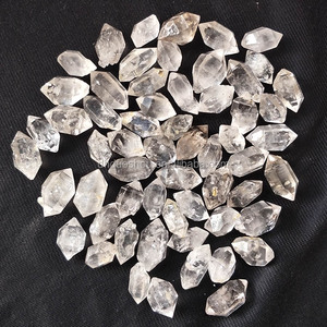 Di massima Raw Naturale Sparkly Doppio Terminato Herkimer Diamonds Bacchetta di Cristallo Di Quarzo Punti Per La Vendita - Product Image 3