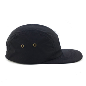 Dokuma etiketli moda özel naylon siyah kısa fatura 5 Panel kapağı - Product Image 3