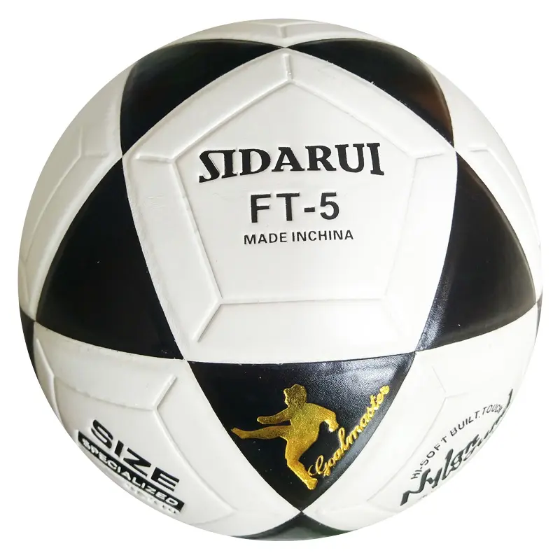 Material de couro de fábrica tamanho da bola de futebol tamanho oficial 5 4 custom bonded térmica bola de futebol