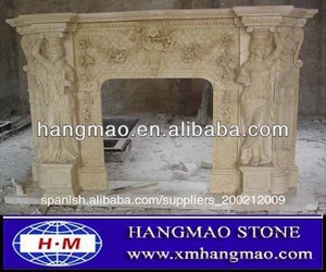 baratos caved natural de mármol en interiores repisa de la chimenea - Product Image 1