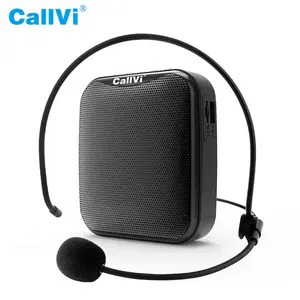 Callvi V-311高保真扬声器有线便携式迷你语音放大器，带FM收音机