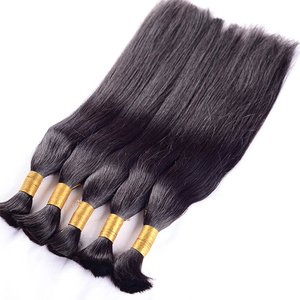 Muestras Gratis paquetes de pelo virgen precio de fábrica natural 100% real de pelo recto 10a primas a granel del pelo - Product Image 4