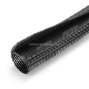 중국 공장 JDD v e <span class=keywords><strong>l</strong></span> c r o 케이블 관리 슬리브 DIY 후크 & 루프 분할 유연한 꼰 랩 - Product Image 1