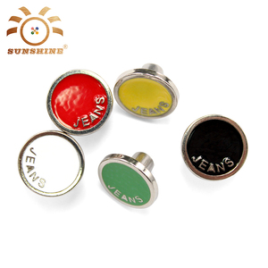 Các loại khác nhau nhựa đầy màu sắc hiệu tùy chỉnh quần jean nút cho ngành may mặc - Product Image 1