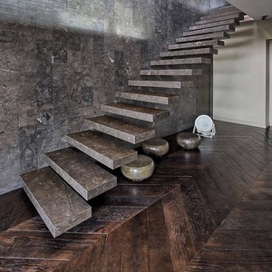 Marche intérieure en pierre de marbre naturelle, design d'<span class=keywords><strong>escalier</strong></span>, livraison gratuite - Product Image 5
