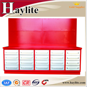 Établi industriel d'armoire de coffre de boîte à outils de fer d'acier de 10ft avec le dessus en bois - Product Image 2