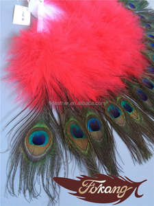 Abanico de plumas de Pavo Pluma Del Marabú Y Dos Lados Abanico de Plumas Para <span class=keywords><strong>El</strong></span> Partido Danza de los Abanicos - Product Image 4