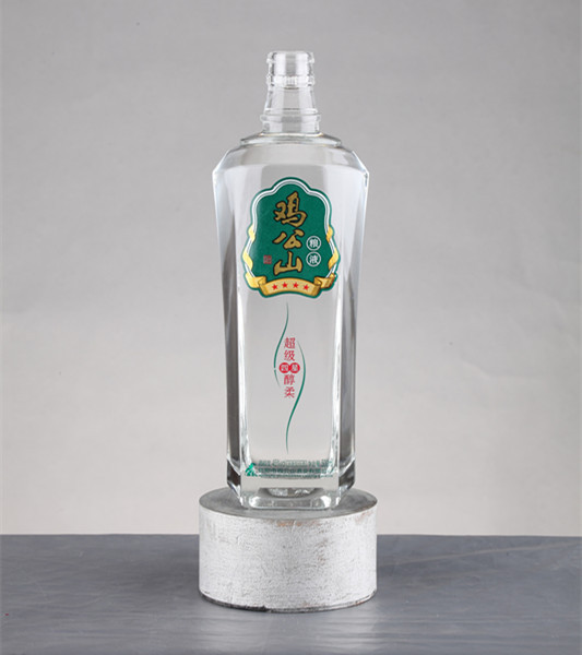 Extra blanco claro material de vidrio de la botella de whisky para minicraft