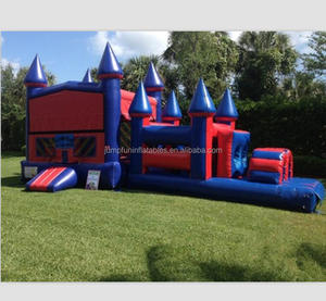 2025 Descuento personalizado 15% Uso de alquiler Combo inflable <span class=keywords><strong>Castillo</strong></span> y carrera de obstáculos <span class=keywords><strong>2</strong></span> en 1 Hot Fun Park Top Saler JUMPFUN - Product Image 1