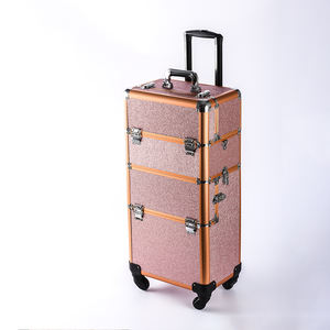 Commercio all'ingrosso di alluminio portatile da viaggio partible <span class=keywords><strong>trucco</strong></span> <span class=keywords><strong>valigia</strong></span> per le ragazze - Product Image 2