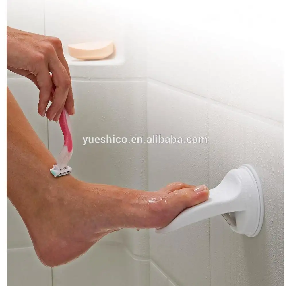 2021 ducha de pie Resto de afeitar portátil seguro succión ducha en el cuarto de baño pie paso copa de succión y antideslizante de la etiqueta engomada