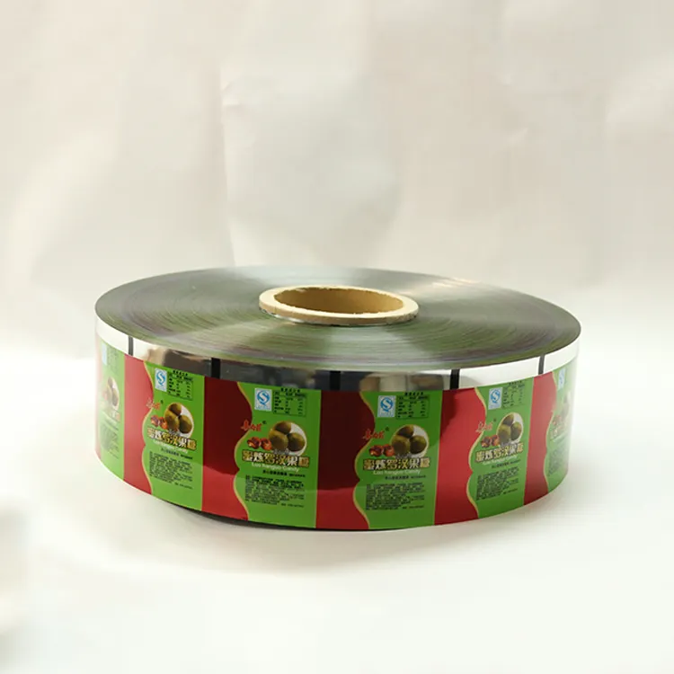 Rollo de película de plástico para envasar té en polvo, Envoltura automática de papel de aluminio laminada instantánea, personalizado