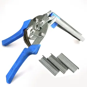 Kleine Crimp C Ring Gun Tang Vogel Kip Duif Konijn Kooi Klem Spring Load Handleiding Hog Ring Tang Tool