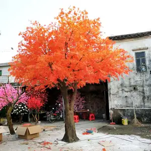 Fabricante chino al aire libre grande otoño árbol Artificial árbol de arce rojo