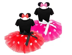 New children's Minnie bubble skirt Princess dress Princess dress summer children kids girls party dress
