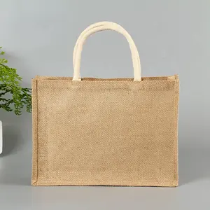 Tùy Chỉnh Logo Chấp Nhận Bên Trong Lamination In Ấn Đay Túi, Mua Sắm Tote Hemp Tote Đay Túi