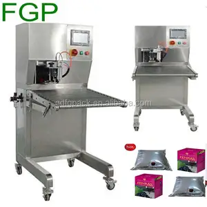 Semi automatic aseptic bag in box filling capping machine for grape juice/ice cream made in China with factory price