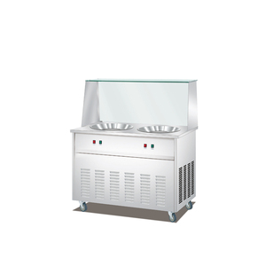 Uso comercial de hielo crema rollos máquina de Tailandia Fry rollos máquina de helados de Pan frito máquina de helados rollos - Product Image 5