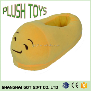 Qq emoji zapatillas de felpa de dibujos animados para adolescentes - Product Image 4