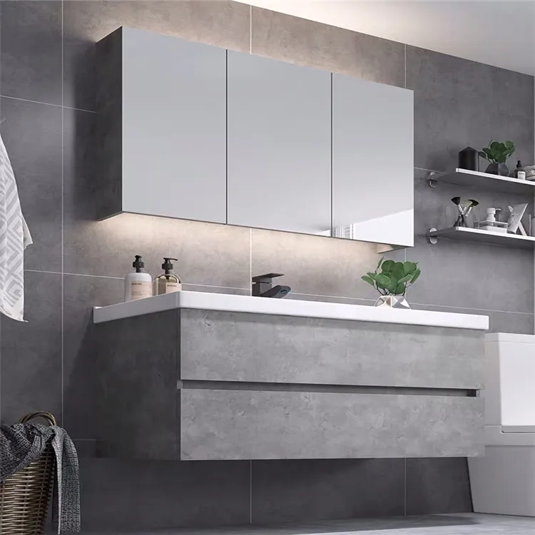 Buon Prezzo Cinese lavandino del bagno acrilico superficie solida vanity bagno con armadio