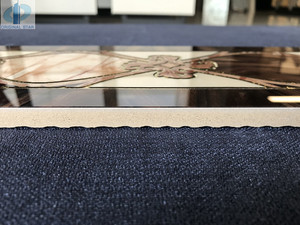 Azulejo de suelo Diseño Borde Serie negra Villa Vestíbulo Pared Azulejos decorativos Azulejo de borde de mármol negro Tamaño 150X600mm - Product Image 3