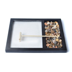 Vente en Gros de Bureau Jardin <span class=keywords><strong>Zen</strong></span> avec Pierres Râteau à <span class=keywords><strong>Sable</strong></span> et Plateau Rectangle Kit de Jardin <span class=keywords><strong>Zen</strong></span> de Relaxation pour Décoration de Bureau - Product Image 1