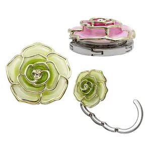 Rose Bag Hanger Tabel Hook Chic Lipat Dompet Liontin