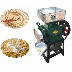 Máquina para hacer copos de maíz, avena, cereales, cereales, desayuno, suministro de fábrica