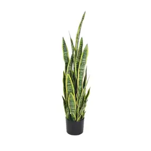 Planta de árbol de decoración de interior, sansevieria artificial, gran oferta, barata de fábrica