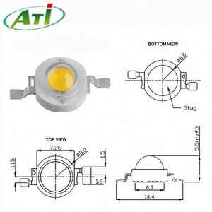 650nm-660nm-670nm लाल 3 W उच्च शक्ति एलईडी चिप उगाने के लिए प्रकाश - Product Image 3