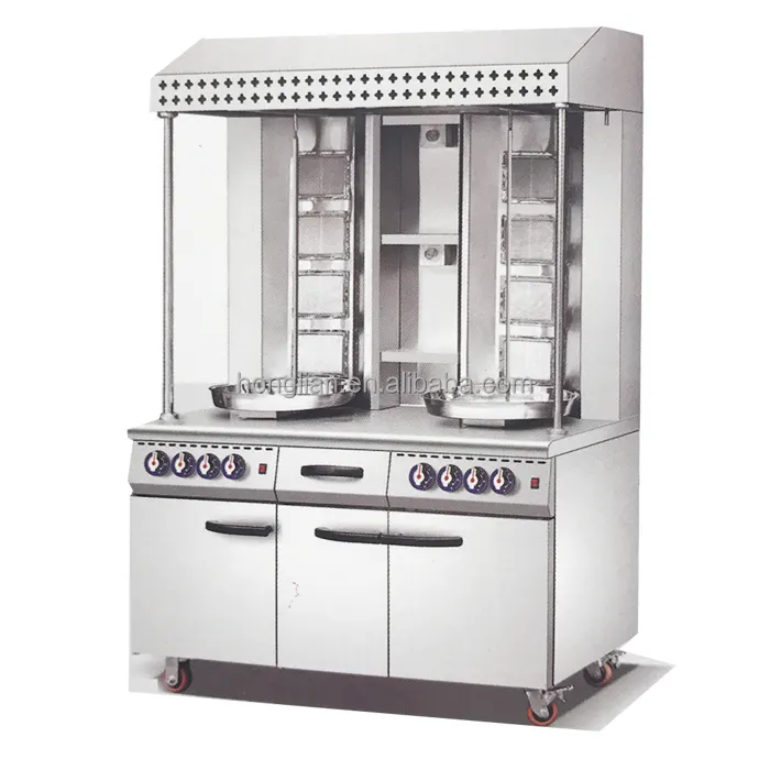 गैस shawarma मशीन/कबाब मशीन