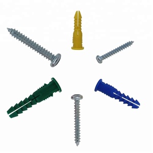 <span class=keywords><strong>Kit</strong></span> assorti de 66 pièces d'ancrages pour cloisons sèches en plastique auto-perceurs avec vis autotaraudeuses à tête plate Phillips - Product Image 4