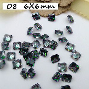 Nueva encanto negro afilado AB <span class=keywords><strong>Zircon</strong></span> Rhinestone del arte del clavo cristal <span class=keywords><strong>gema</strong></span> - Product Image 3