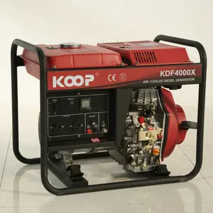 Gerador diesel portátil kdf4000x, 2.8kva