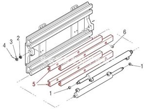 Piezas de carretilla elevadora, tira de rodamiento de abrazadera, 1808081, uso para cascada X55F - Product Image 6