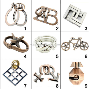 Puzzle Rompicapo <span class=keywords><strong>in</strong></span> <span class=keywords><strong>Metallo</strong></span> IQ Classico <span class=keywords><strong>in</strong></span> Lega di Zinco per Adulti - Product Image 5
