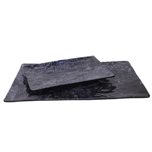 花岗岩黑色矩形三聚氰胺寿司板三聚氰胺板套装