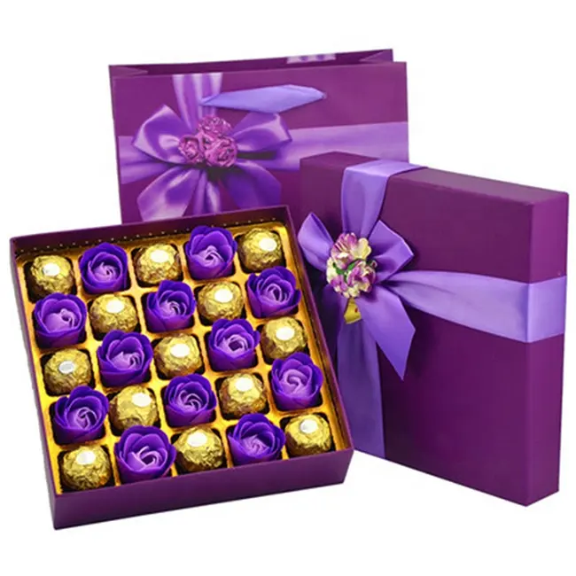 luxury design aster gift boxes for color chocolate