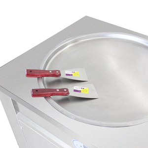 Thái Lan Phong Cách Flat Pan CuộN Fry <span class=keywords><strong>Ice</strong></span> <span class=keywords><strong>Cream</strong></span> Làm Chiên Máy Kem - Product Image 4