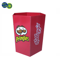 Bac à benne en carton de conception personnalisée, corbeille de supermarché, corbeille de recyclage de pommes de terre, poubelles de vente au détail