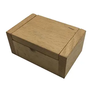 Quebra-cabeça de madeira compartimento caixa secreta escondida diamante presente surpresa cérebro teaser