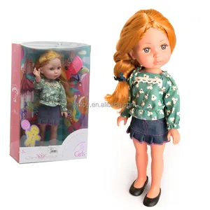 Boneca de bebê menina de 34 cm, boneca de plástico China fashion para crianças