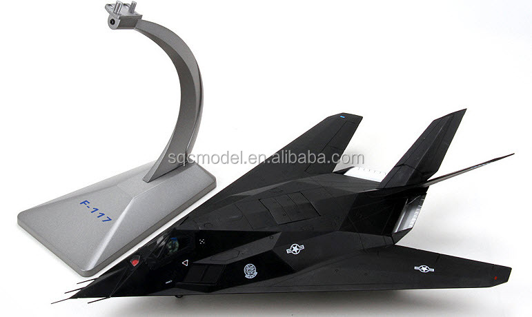 1:48 F-117 Stealth Fighter Model - Die Cast Airplane Toy